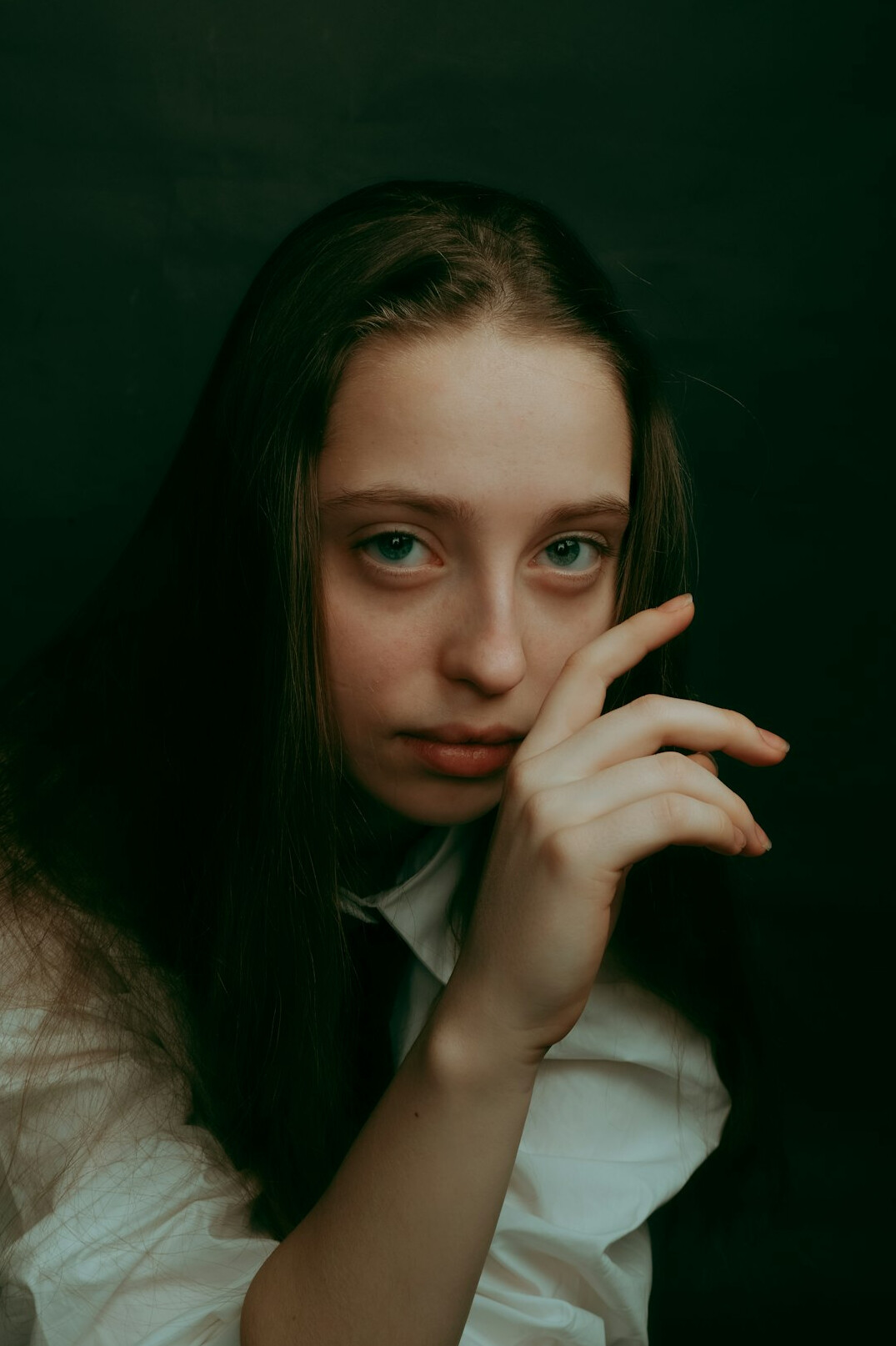 Studio portrait of a young woman editor