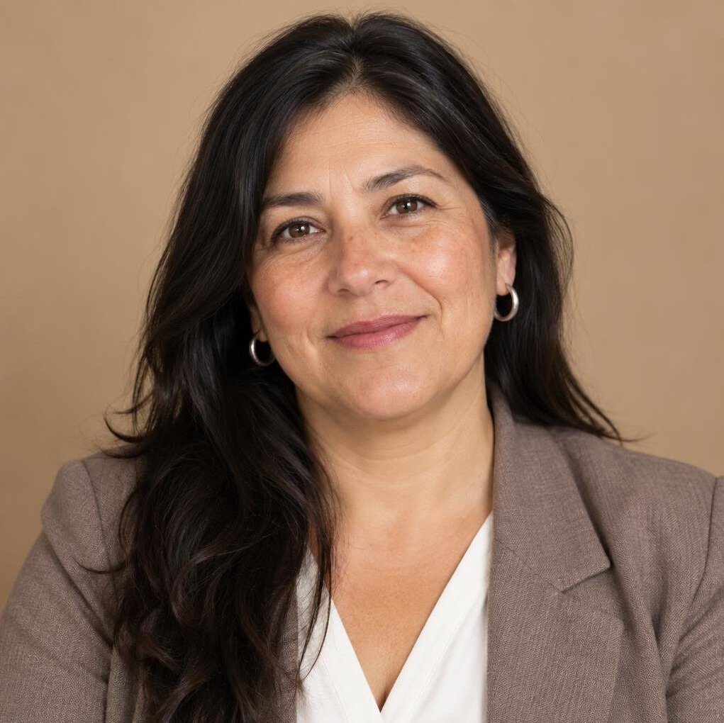 Studio portrait of a woman researcher